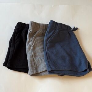 Jumping Beans Kids Fleece Shorts - Black, Gray, and Blue - 4T